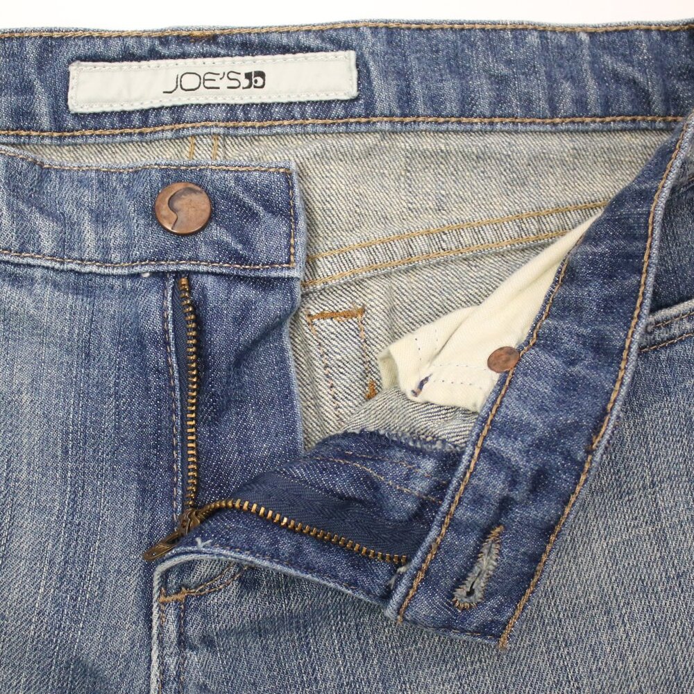 Joe's Womens 27" Denim Bermuda Distressed Jean Shorts - Picture 4 of 7